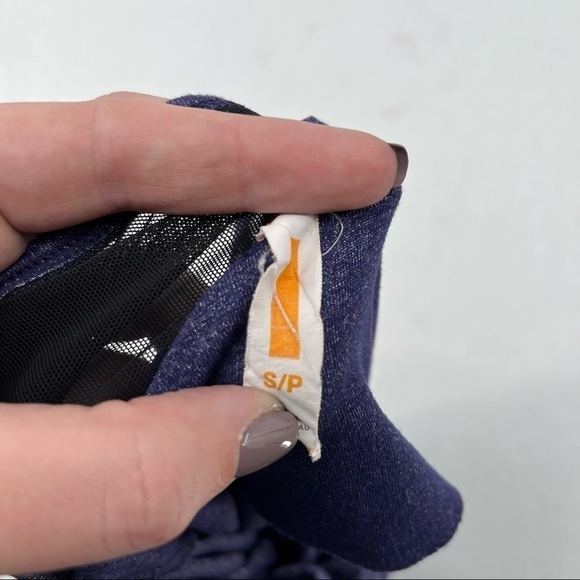 LUCY Womens Sleeveless V-Neck Blue Athletic top Mesh cutouts size: small - Picture 8 of 8